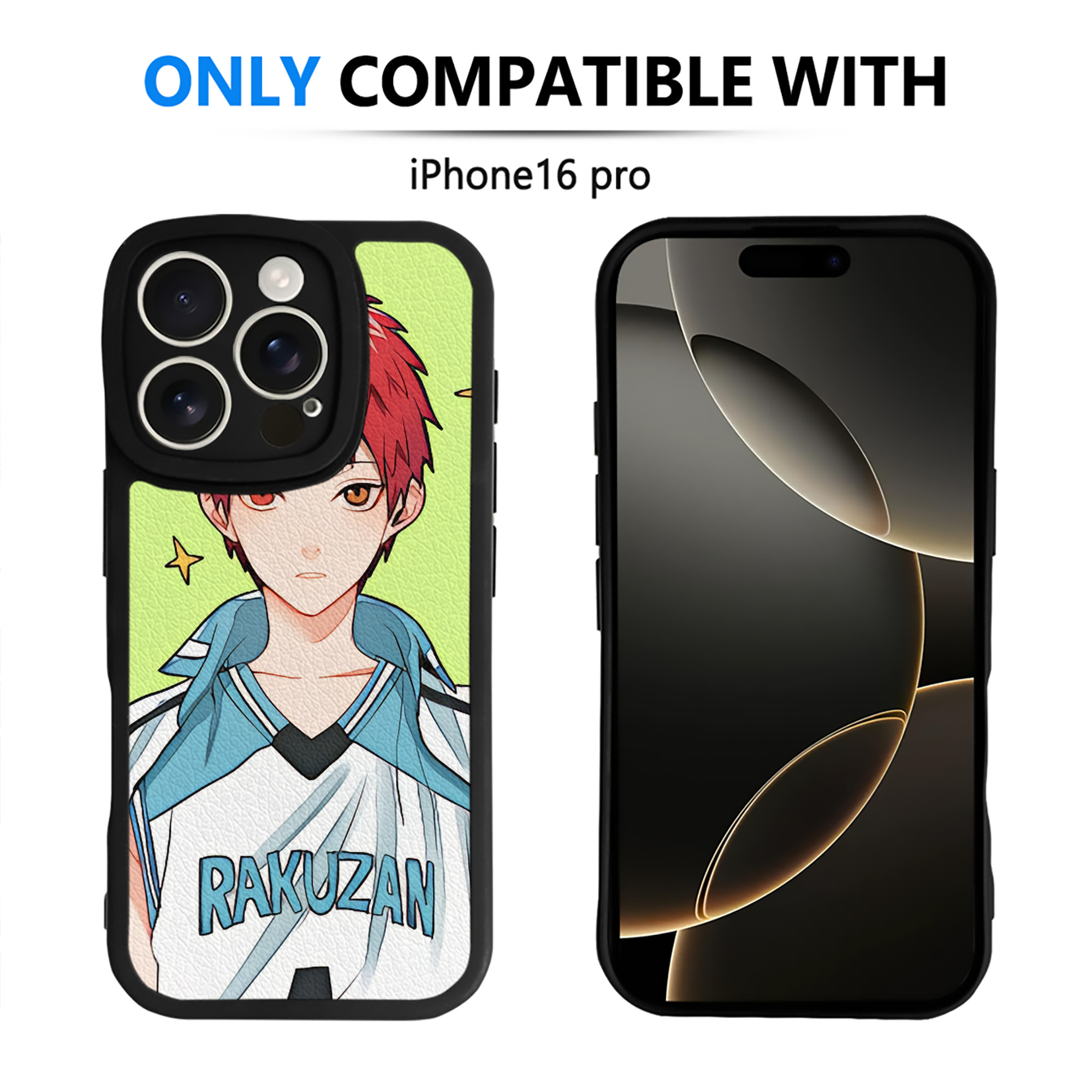 （画像用） ハイキュー!! Haikyu!! 【iPhone 16シリーズ対応】シリコンスマホケース（レザー調） 材質：シリコン